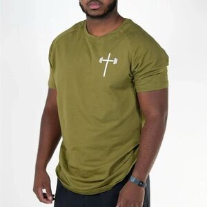 HOLSTRENGTH Olive Green Men's OPTIMAL PERFORMANCE T-Shirt